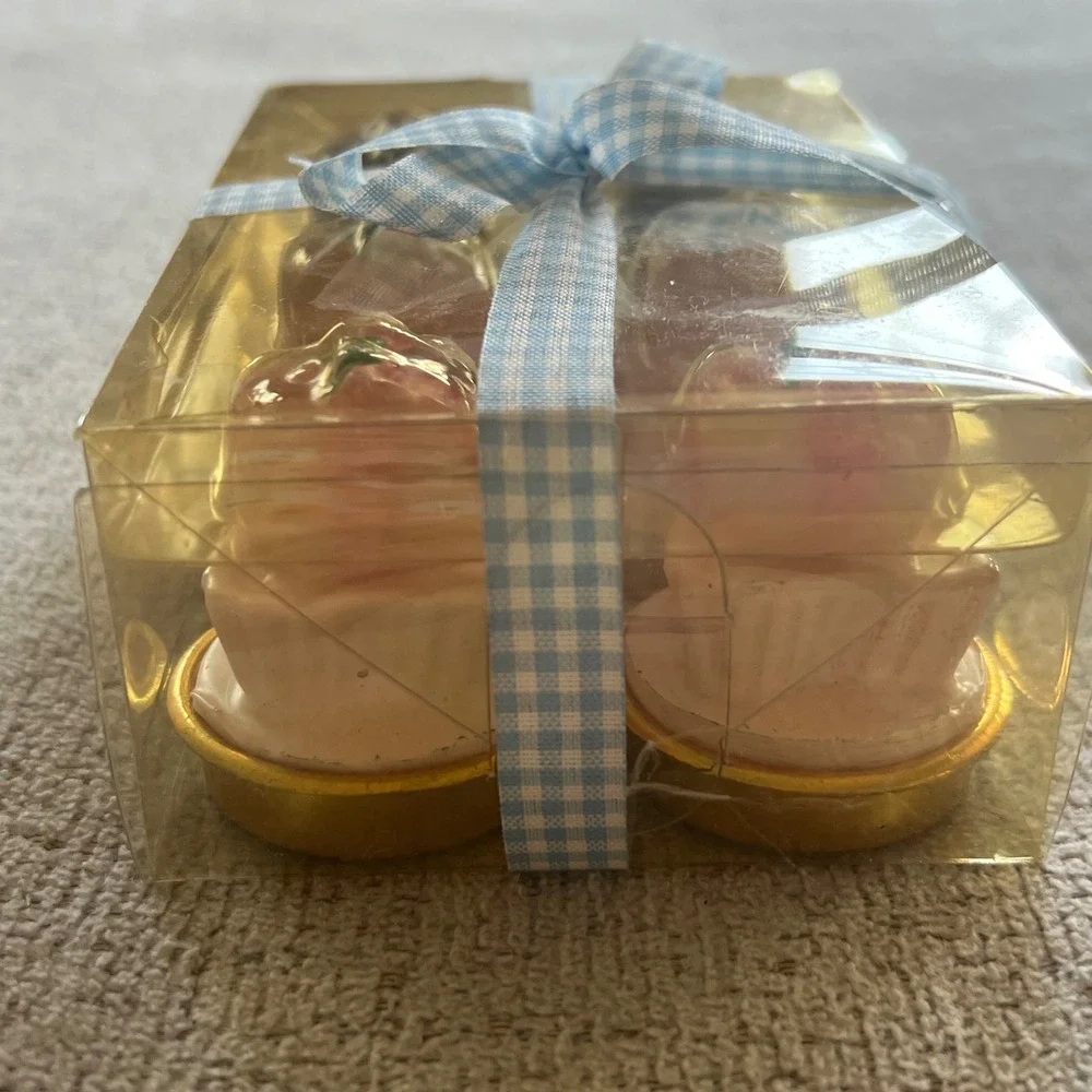 Interior Accents Spring Bakery Collection Cupcake Tealight Candles 6 Piece Set